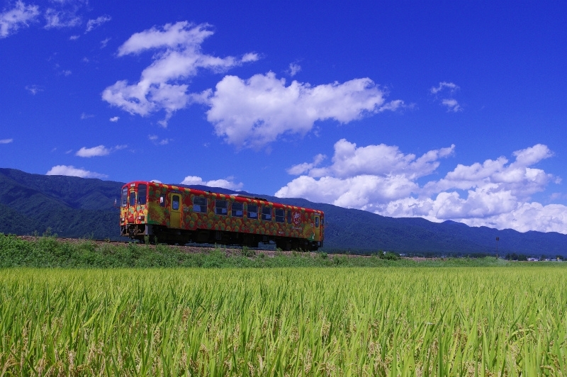 乗ってよし、見てよしの鉄道「フラワー長井線」
