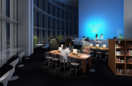 六本木ヒルズの展望台「Tokyo City View Lounge」の魅力▶500冊に囲まれた空間