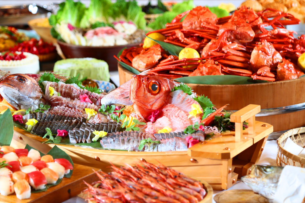 食通をも唸らせる豪華なバイキング