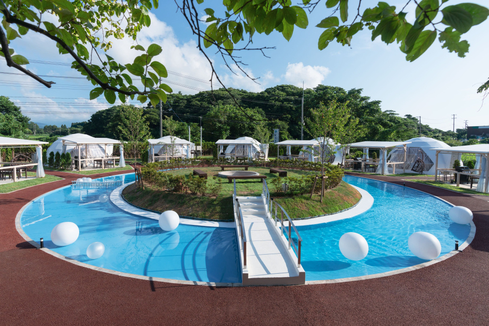 にかほの景勝地「象潟」をイメージしたグランピング施設